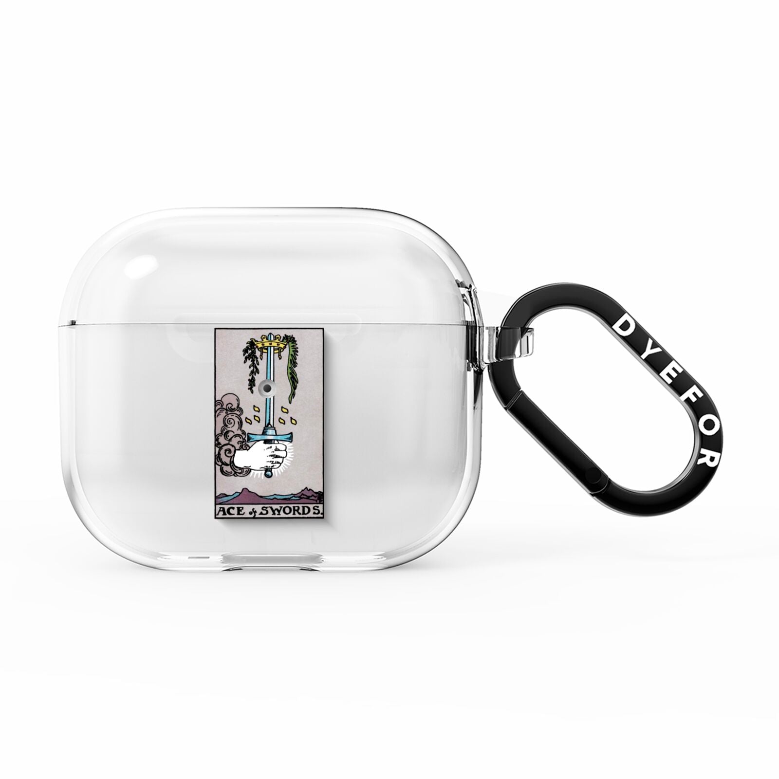 Ace of Swords Tarot Card AirPods Clear Case 3rd Gen