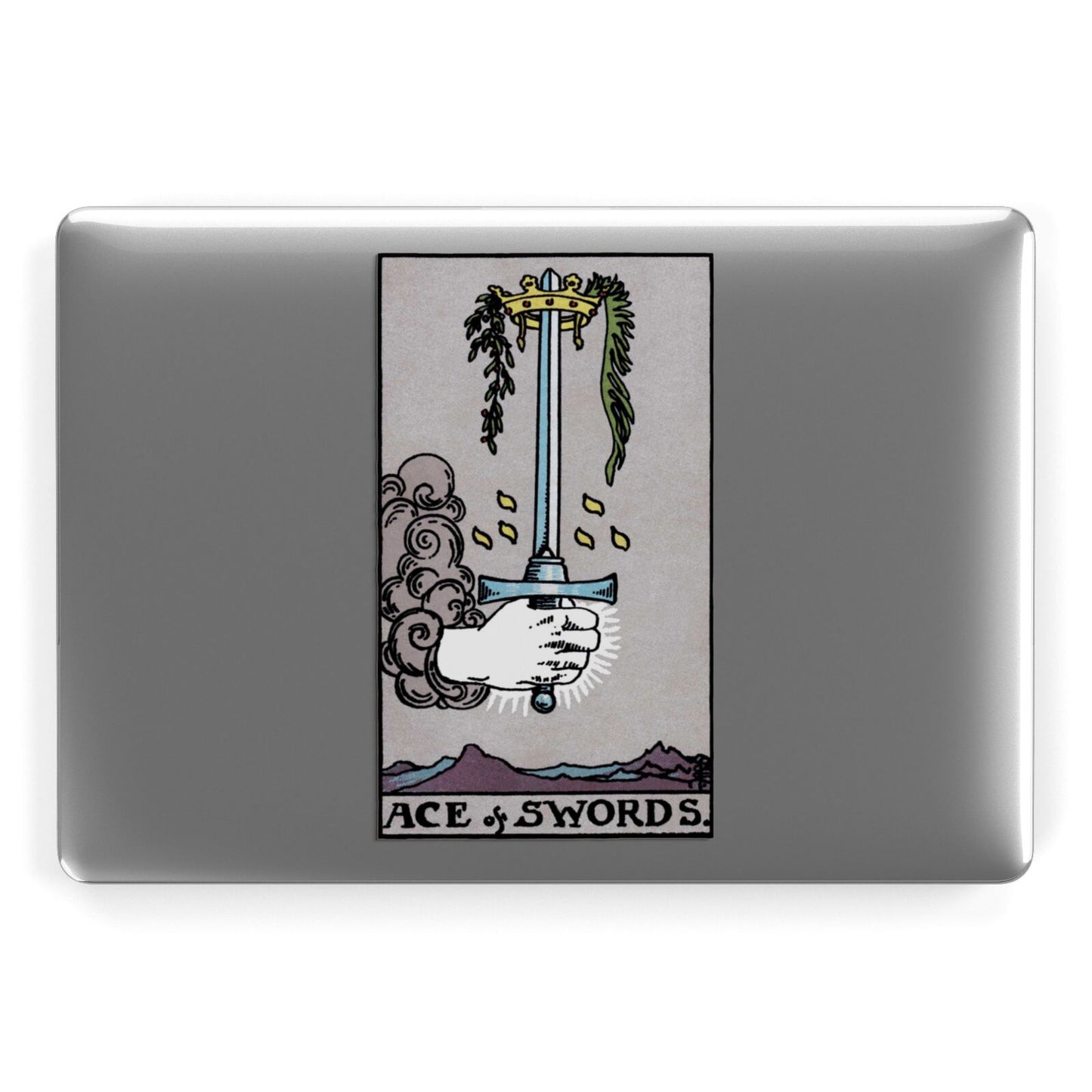 Ace of Swords Tarot Card Apple MacBook Case