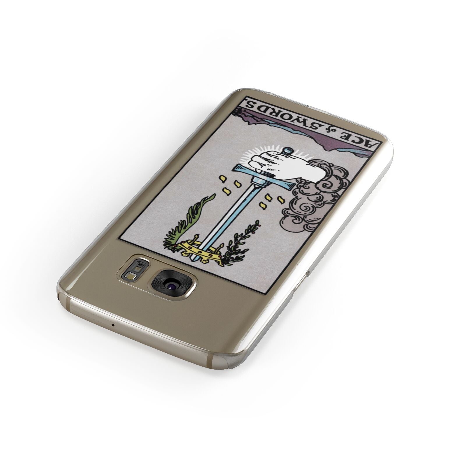 Ace of Swords Tarot Card Samsung Galaxy Case Front Close Up