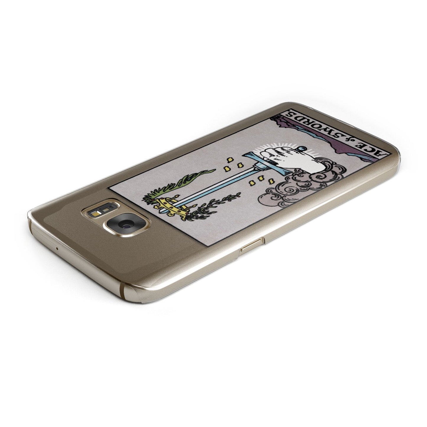 Ace of Swords Tarot Card Samsung Galaxy Case Top Cutout