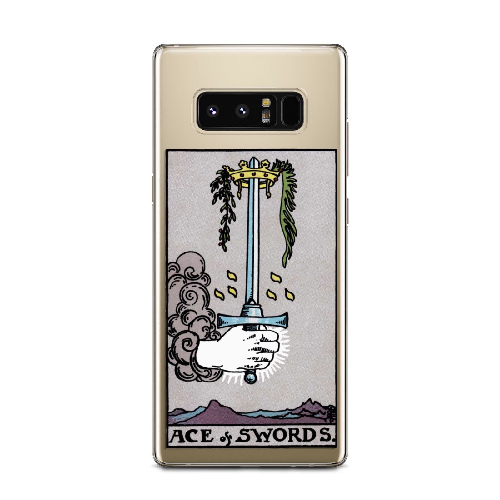 Ace of Swords Tarot Card Samsung Galaxy Note 8 Case