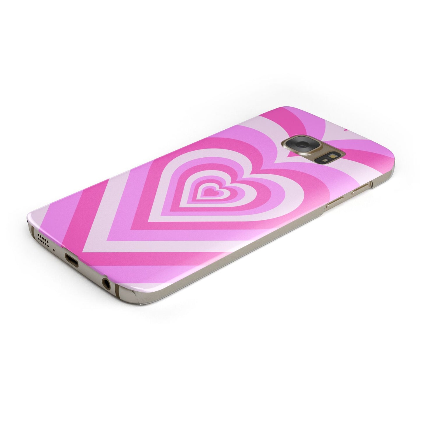 Aesthetic Heart Protective Samsung Galaxy Case Angled Image