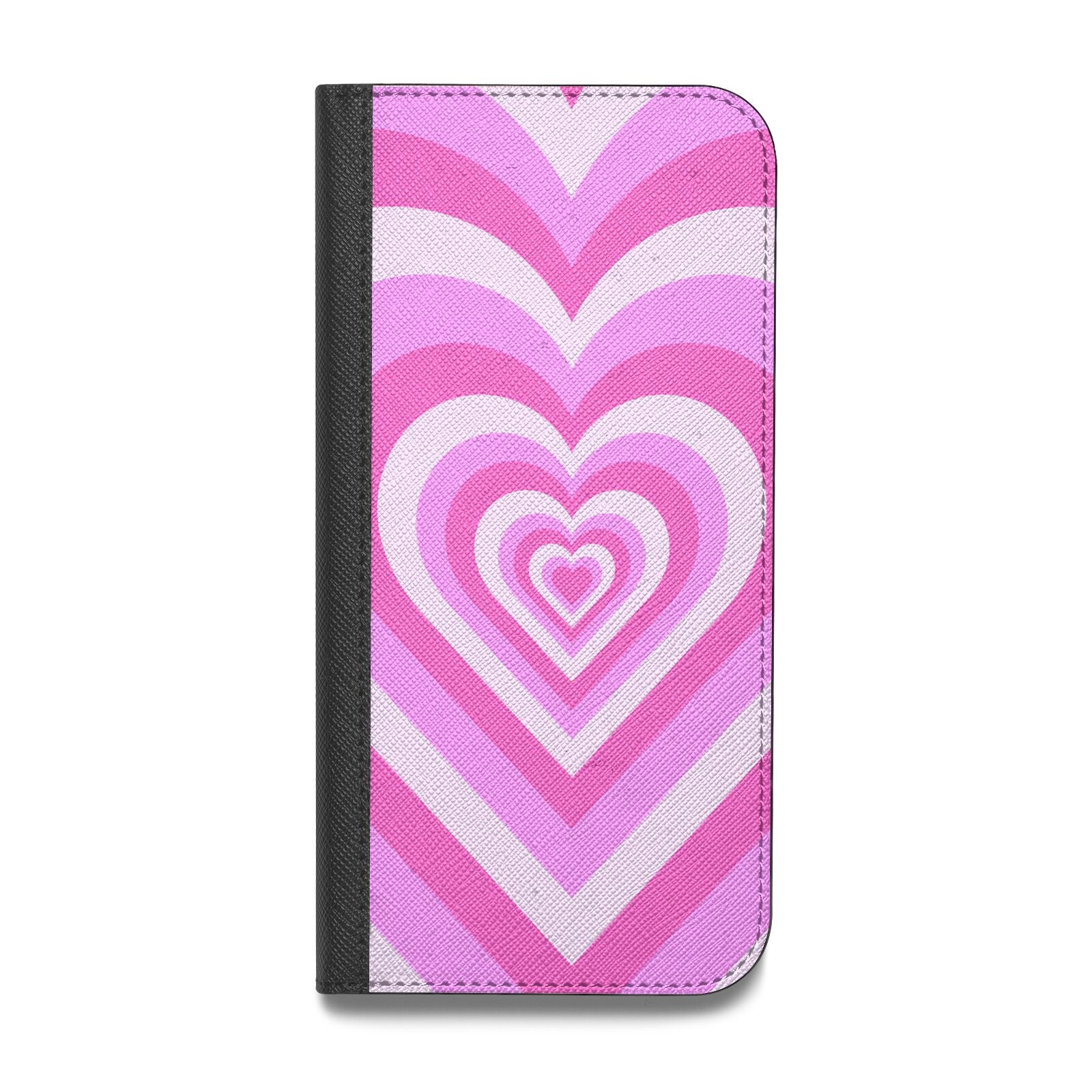 Aesthetic Heart Vegan Leather Flip iPhone Case