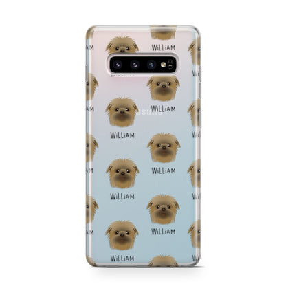 Affenpinscher Icon with Name Samsung Galaxy S10 Case