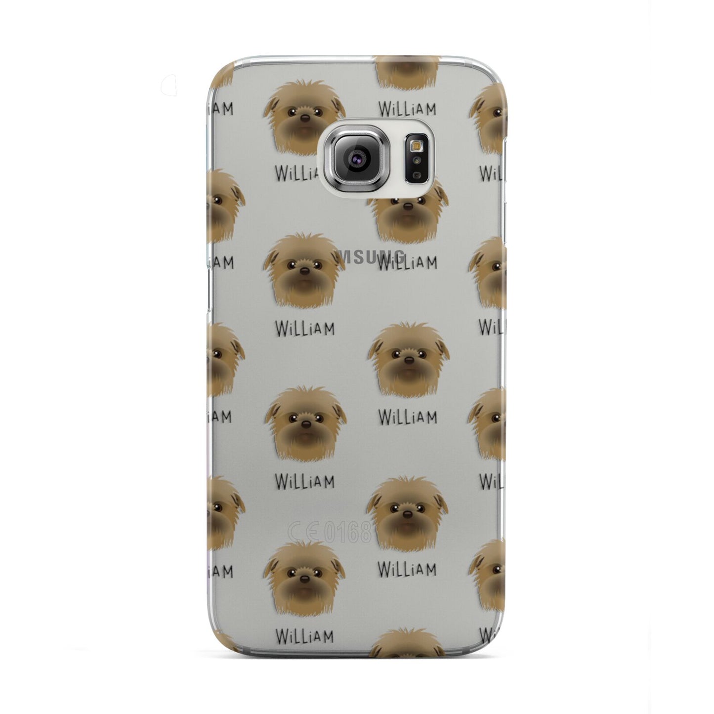 Affenpinscher Icon with Name Samsung Galaxy S6 Edge Case