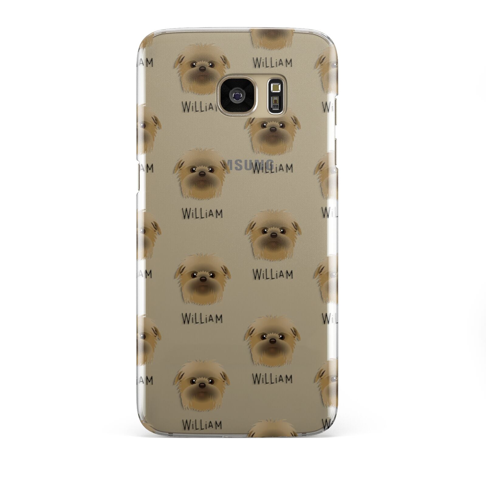 Affenpinscher Icon with Name Samsung Galaxy S7 Edge Case