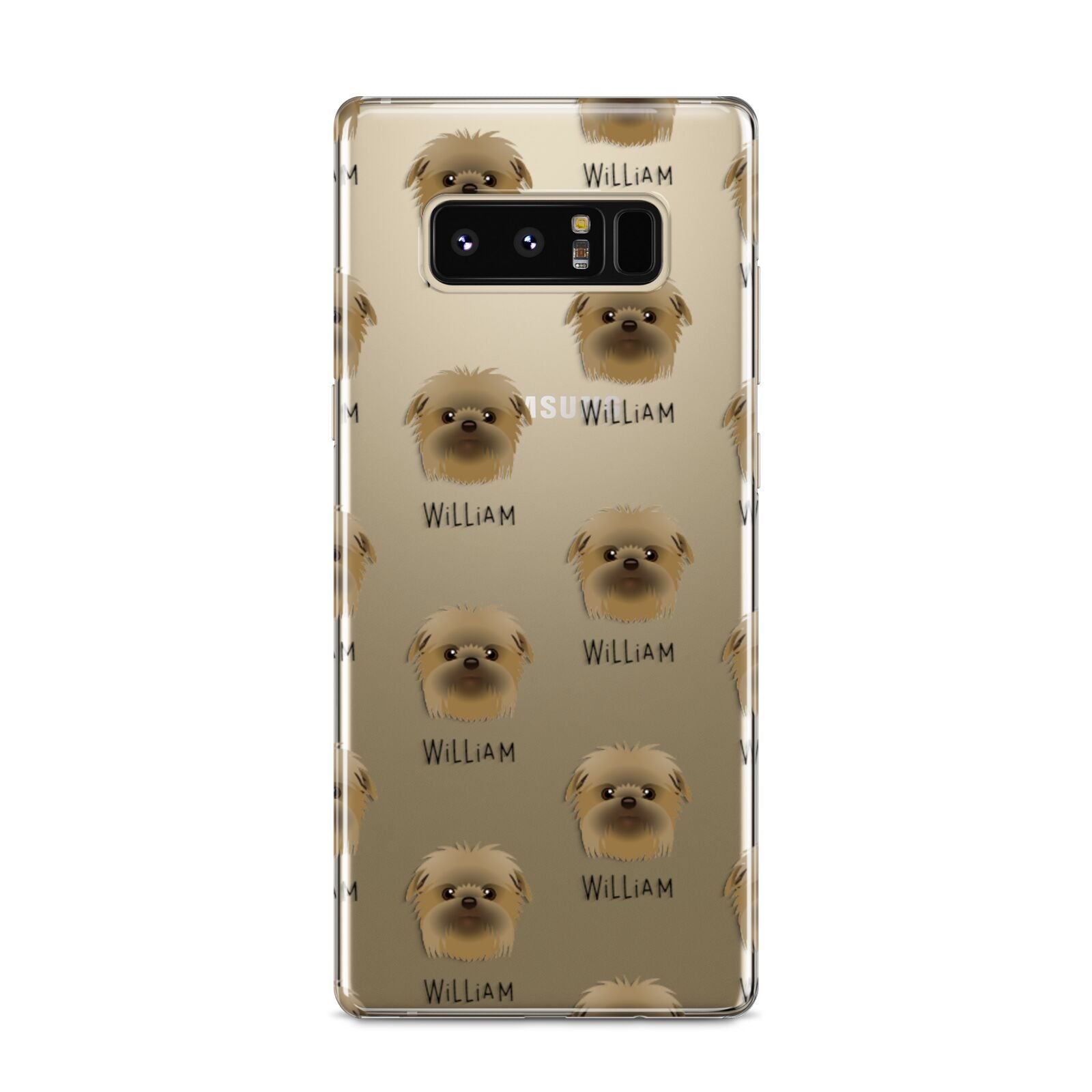 Affenpinscher Icon with Name Samsung Galaxy S8 Case