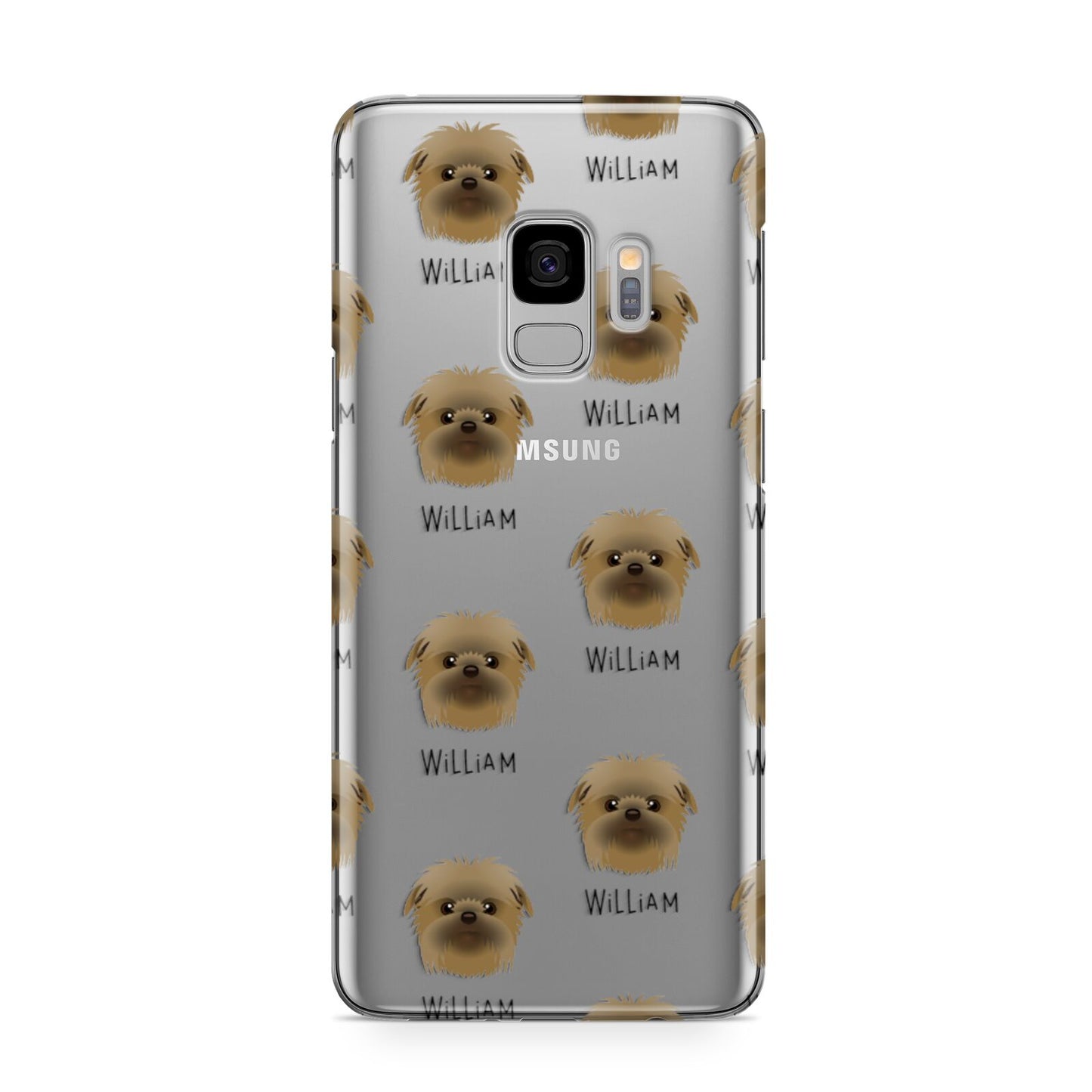 Affenpinscher Icon with Name Samsung Galaxy S9 Case