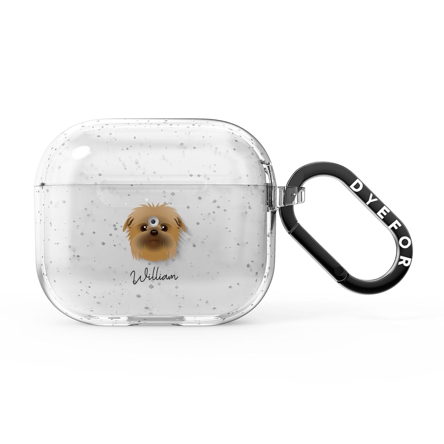 Affenpinscher Personalised AirPods Glitter Case 3rd Gen