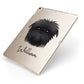 Affenpinscher Personalised Apple iPad Case on Gold iPad Side View