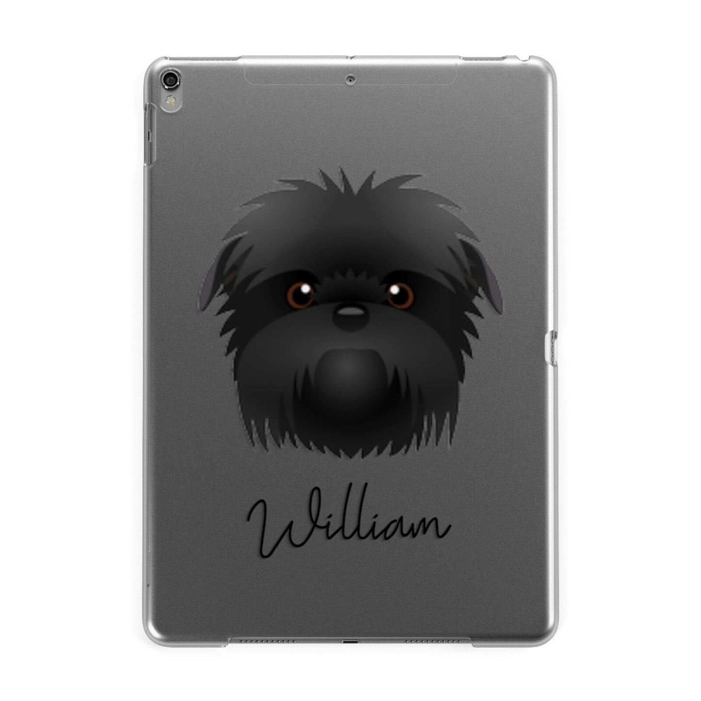 Affenpinscher Personalised Apple iPad Grey Case