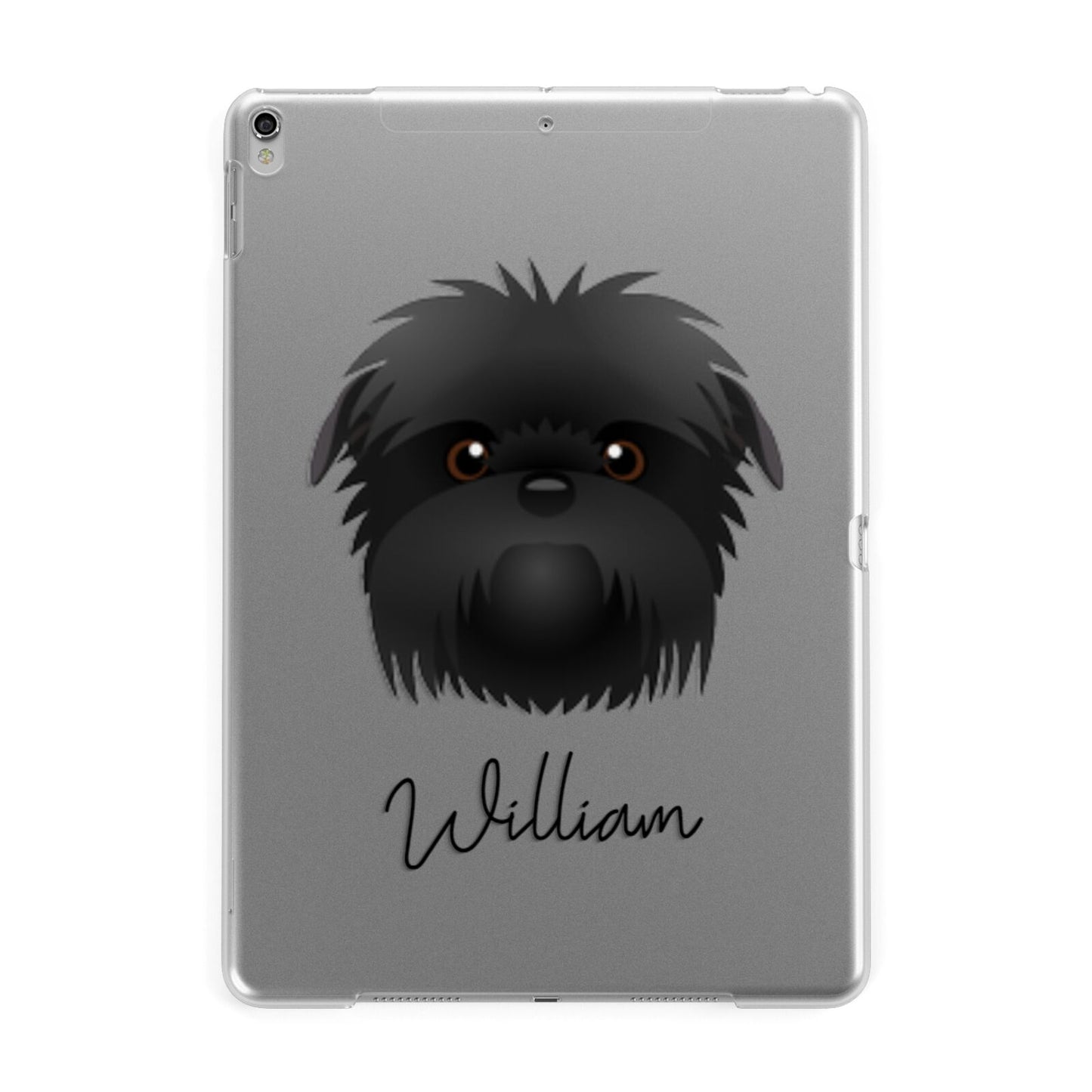 Affenpinscher Personalised Apple iPad Silver Case
