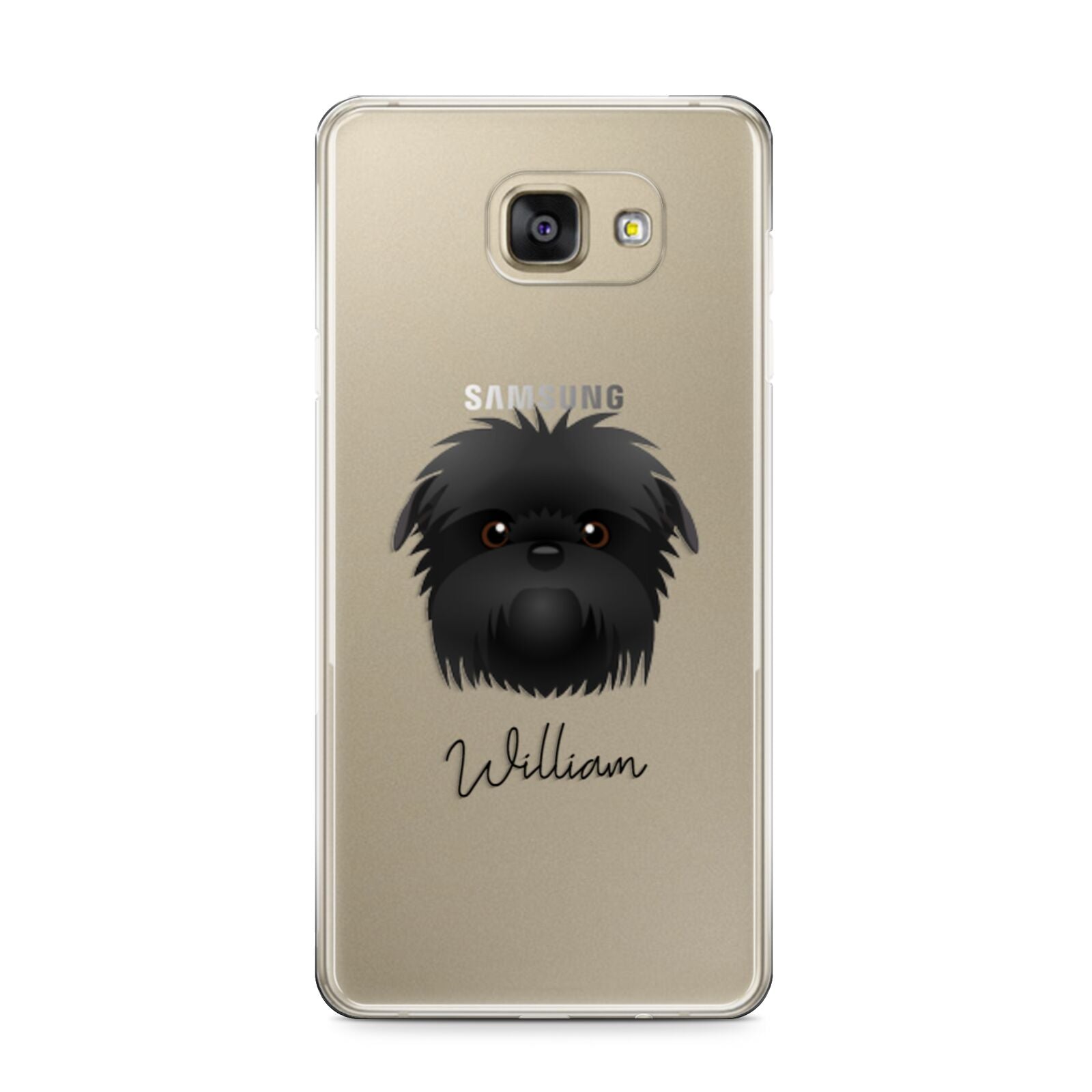 Affenpinscher Personalised Samsung Galaxy A9 2016 Case on gold phone