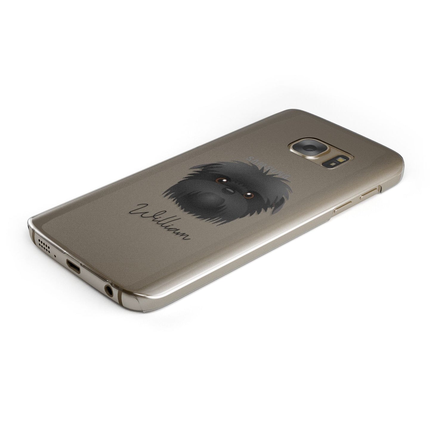 Affenpinscher Personalised Samsung Galaxy Case Bottom Cutout