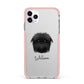 Affenpinscher Personalised iPhone 11 Pro Max Impact Pink Edge Case