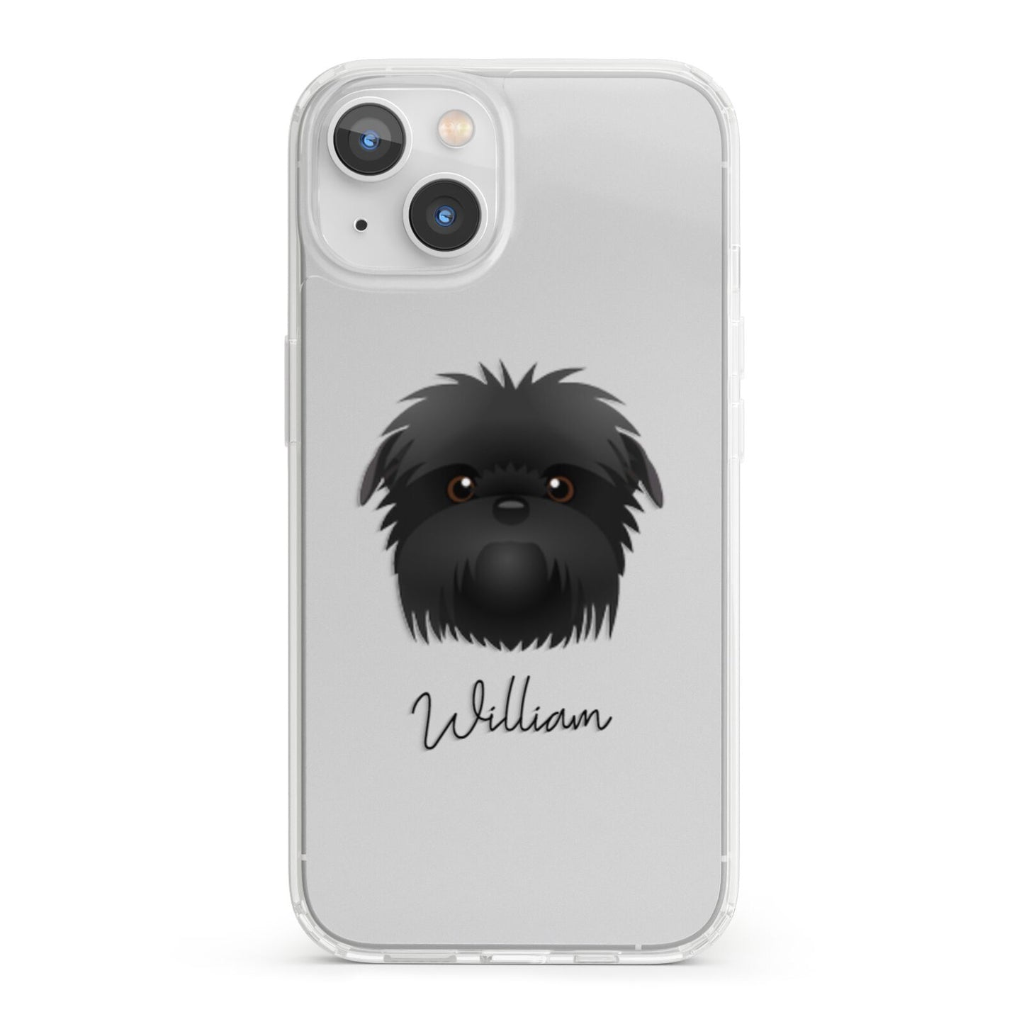 Affenpinscher Personalised iPhone 13 Clear Bumper Case