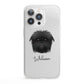 Affenpinscher Personalised iPhone 13 Pro Clear Bumper Case