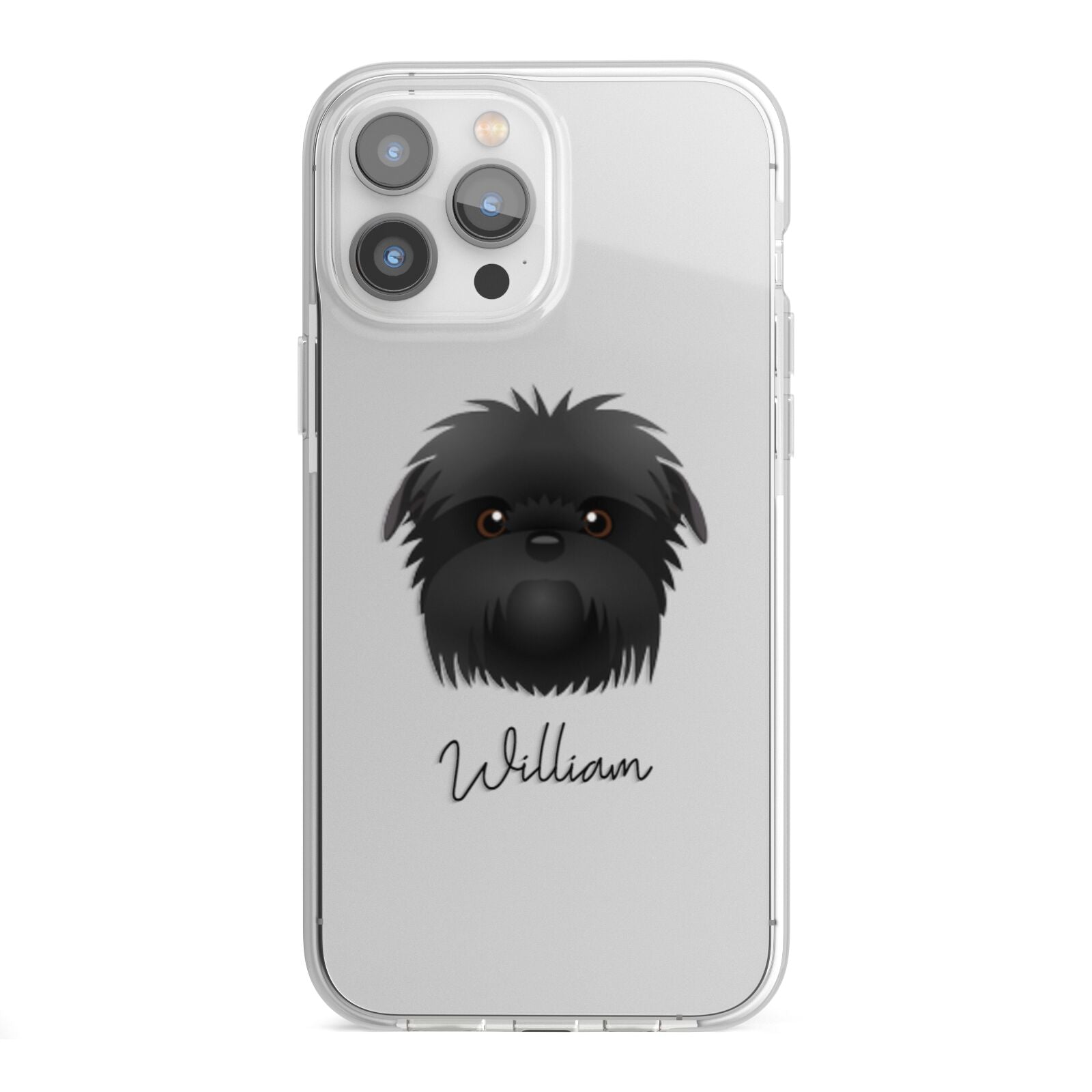 Affenpinscher Personalised iPhone 13 Pro Max TPU Impact Case with White Edges