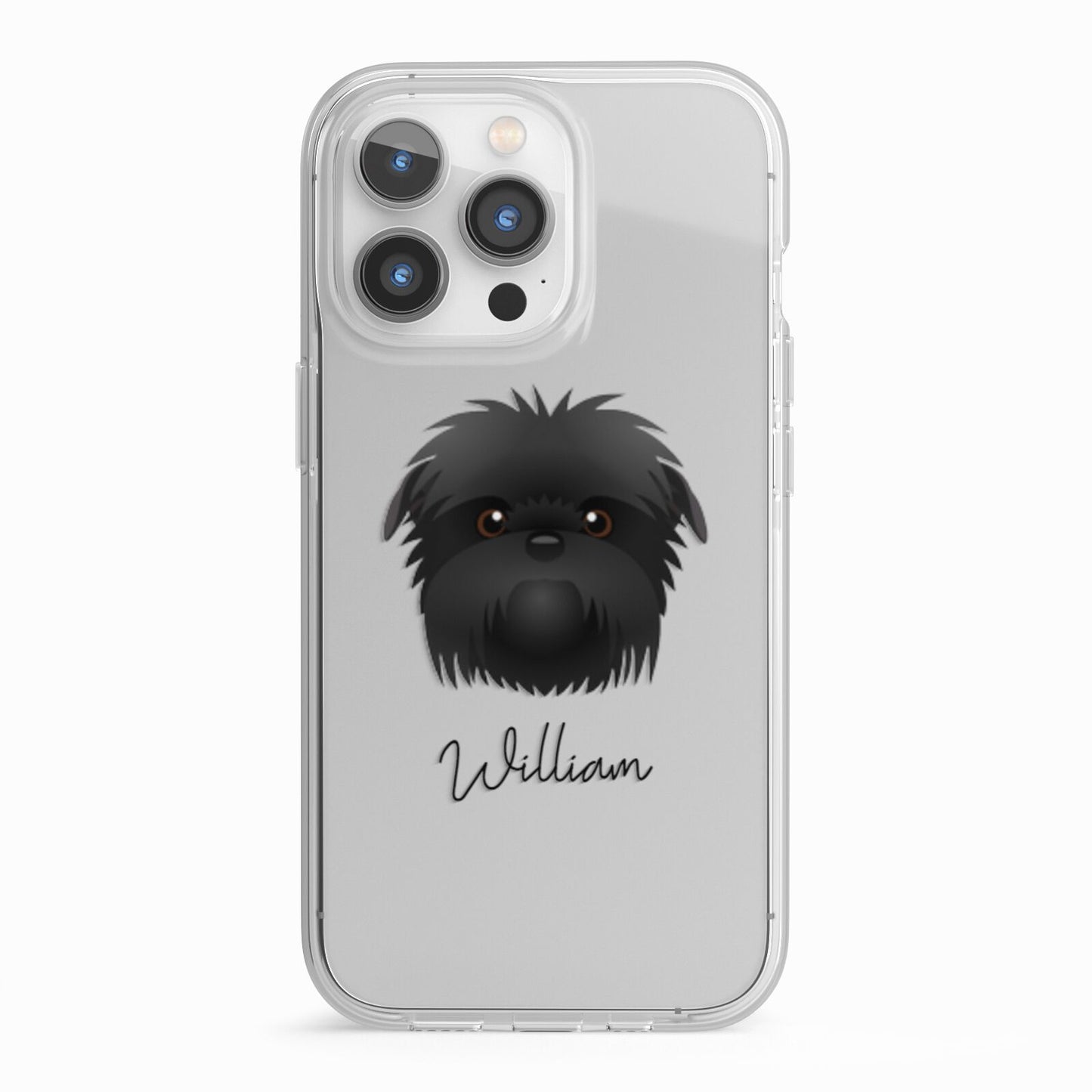 Affenpinscher Personalised iPhone 13 Pro TPU Impact Case with White Edges