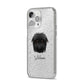 Affenpinscher Personalised iPhone 14 Pro Max Glitter Tough Case Silver Angled Image