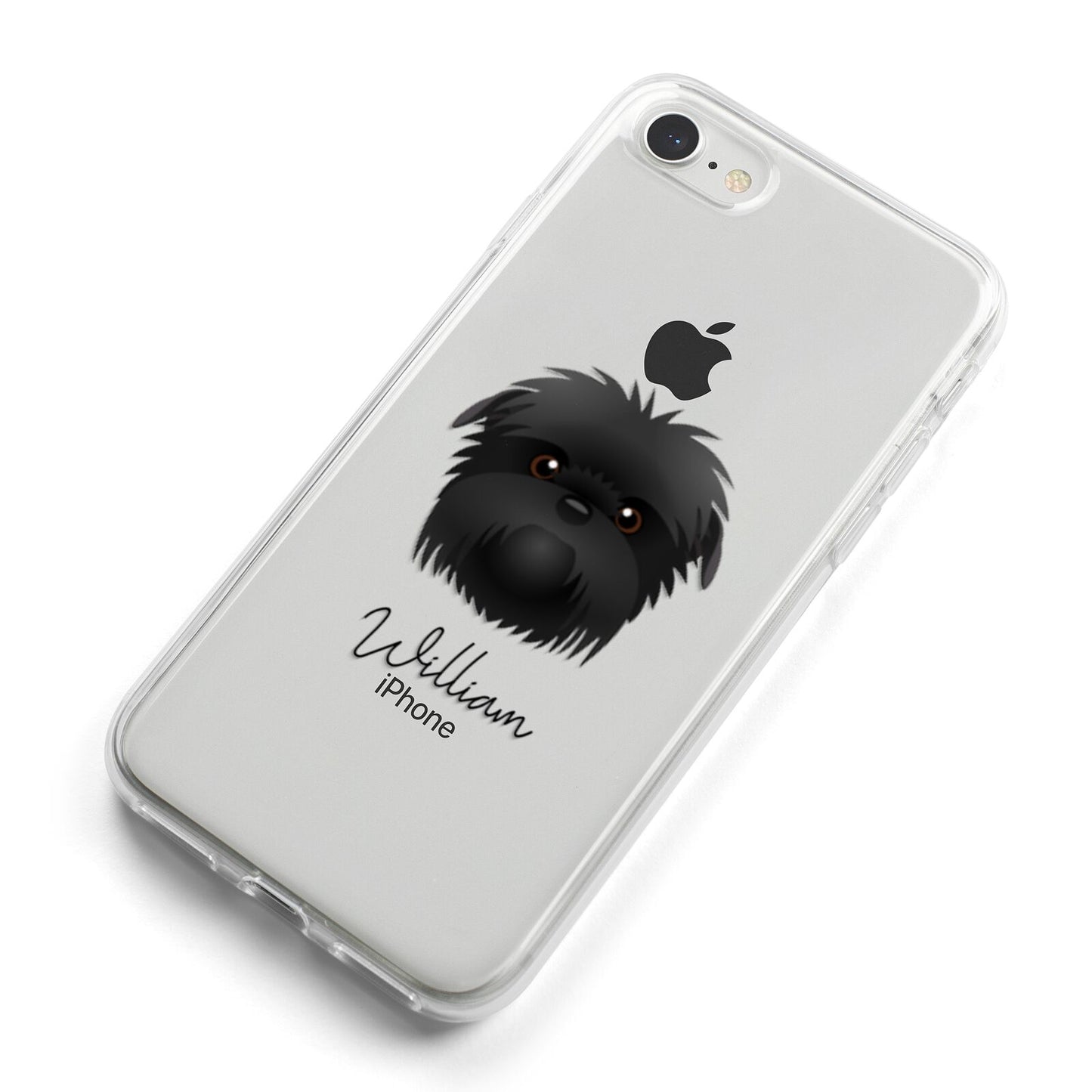 Affenpinscher Personalised iPhone 8 Bumper Case on Silver iPhone Alternative Image