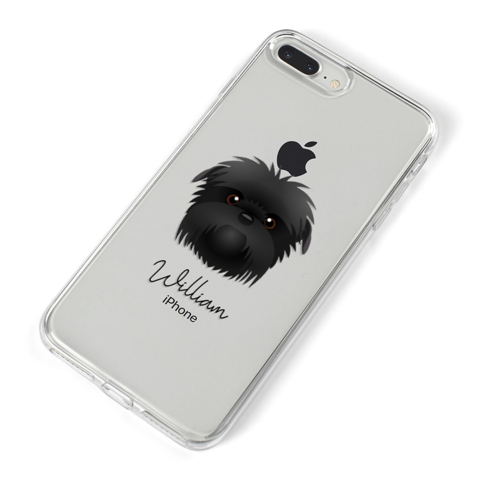 Affenpinscher Personalised iPhone 8 Plus Bumper Case on Silver iPhone Alternative Image
