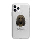Afghan Hound Personalised Apple iPhone 11 Pro Max in Silver with Bumper Case