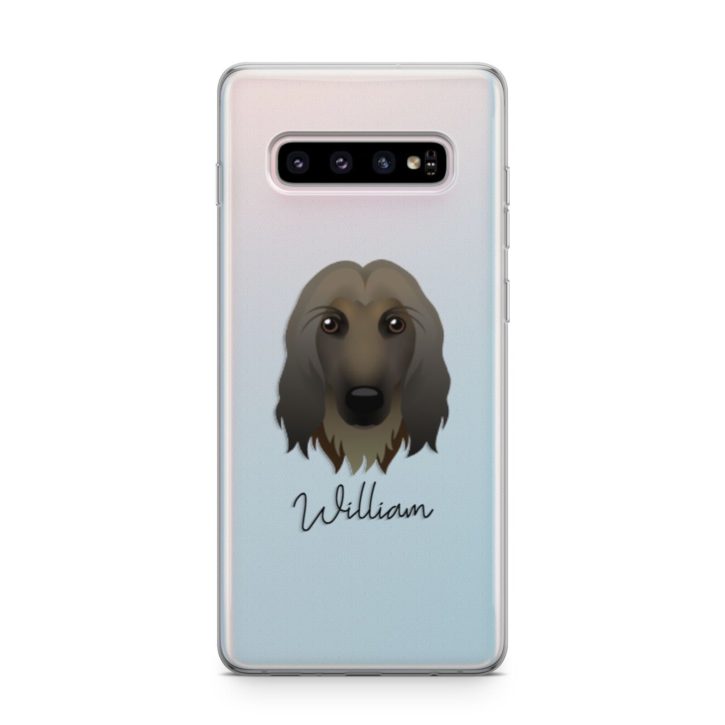 Afghan Hound Personalised Samsung Galaxy S10 Plus Case