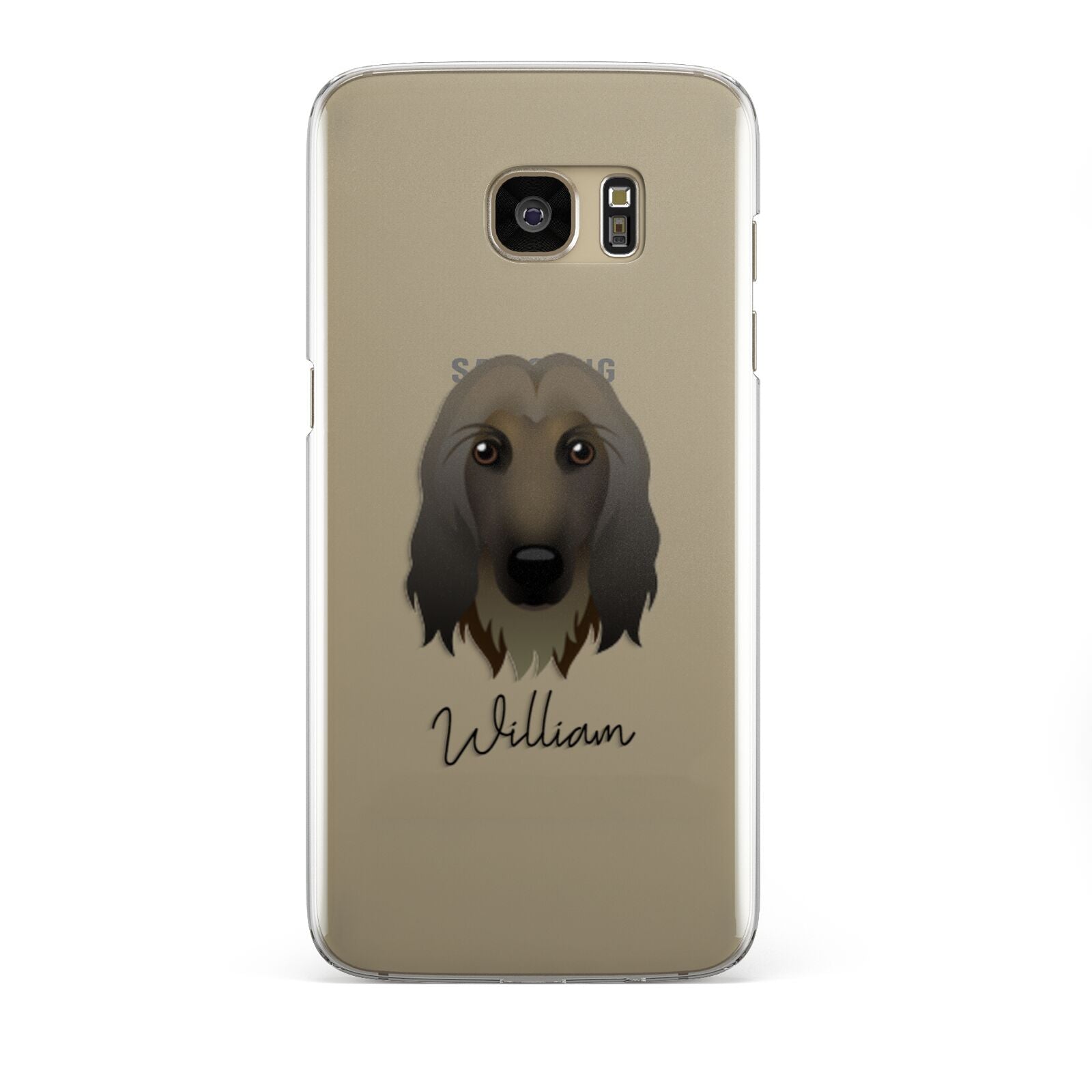 Afghan Hound Personalised Samsung Galaxy S7 Edge Case