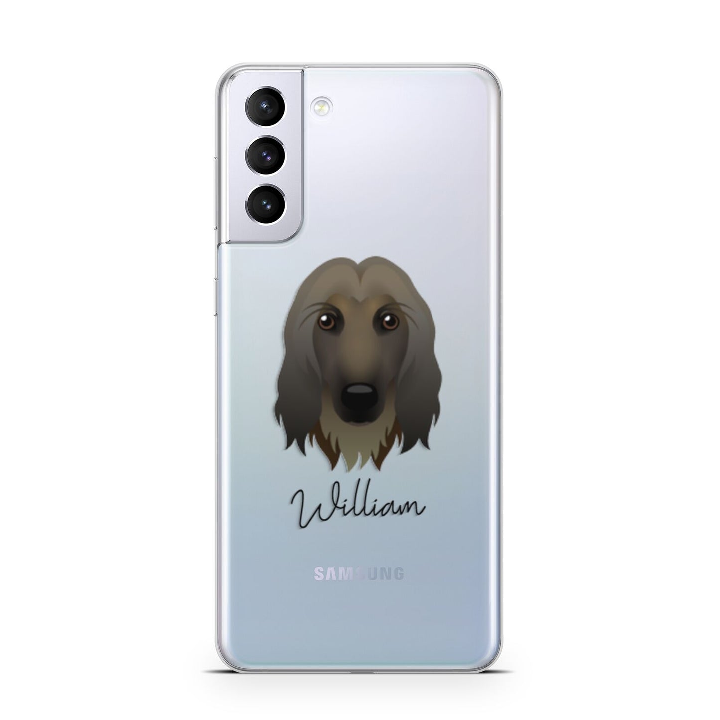 Afghan Hound Personalised Samsung S21 Plus Phone Case