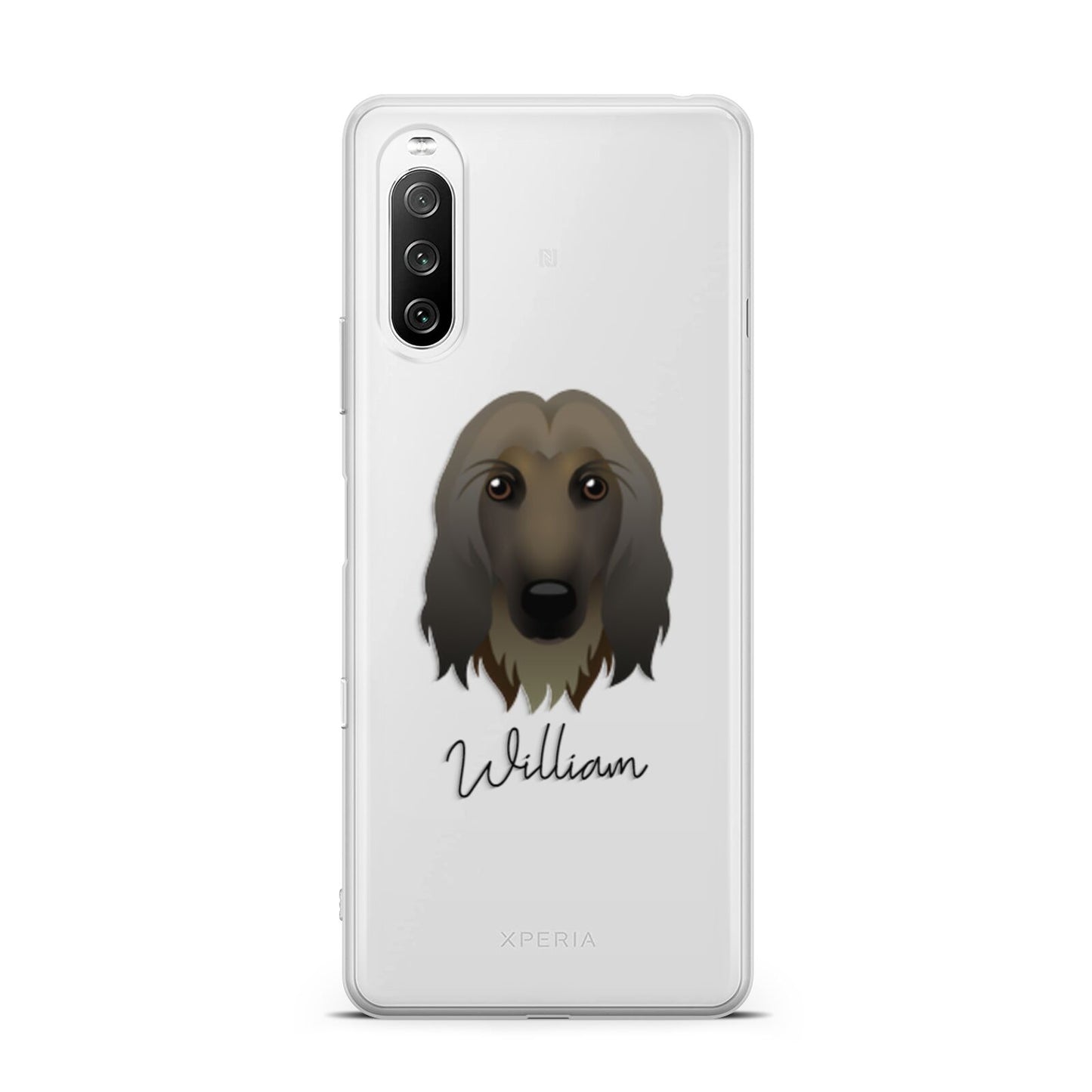 Afghan Hound Personalised Sony Xperia 10 III Case