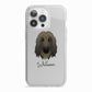 Afghan Hound Personalised iPhone 13 Pro TPU Impact Case with White Edges