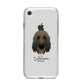 Afghan Hound Personalised iPhone 8 Bumper Case on Silver iPhone