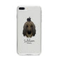 Afghan Hound Personalised iPhone 8 Plus Bumper Case on Silver iPhone