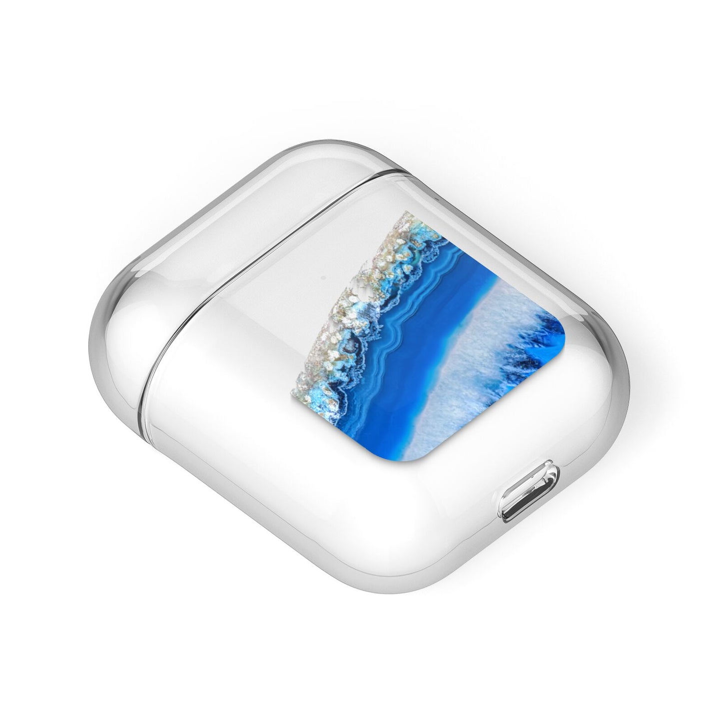 Agate Blue AirPods Case Laid Flat