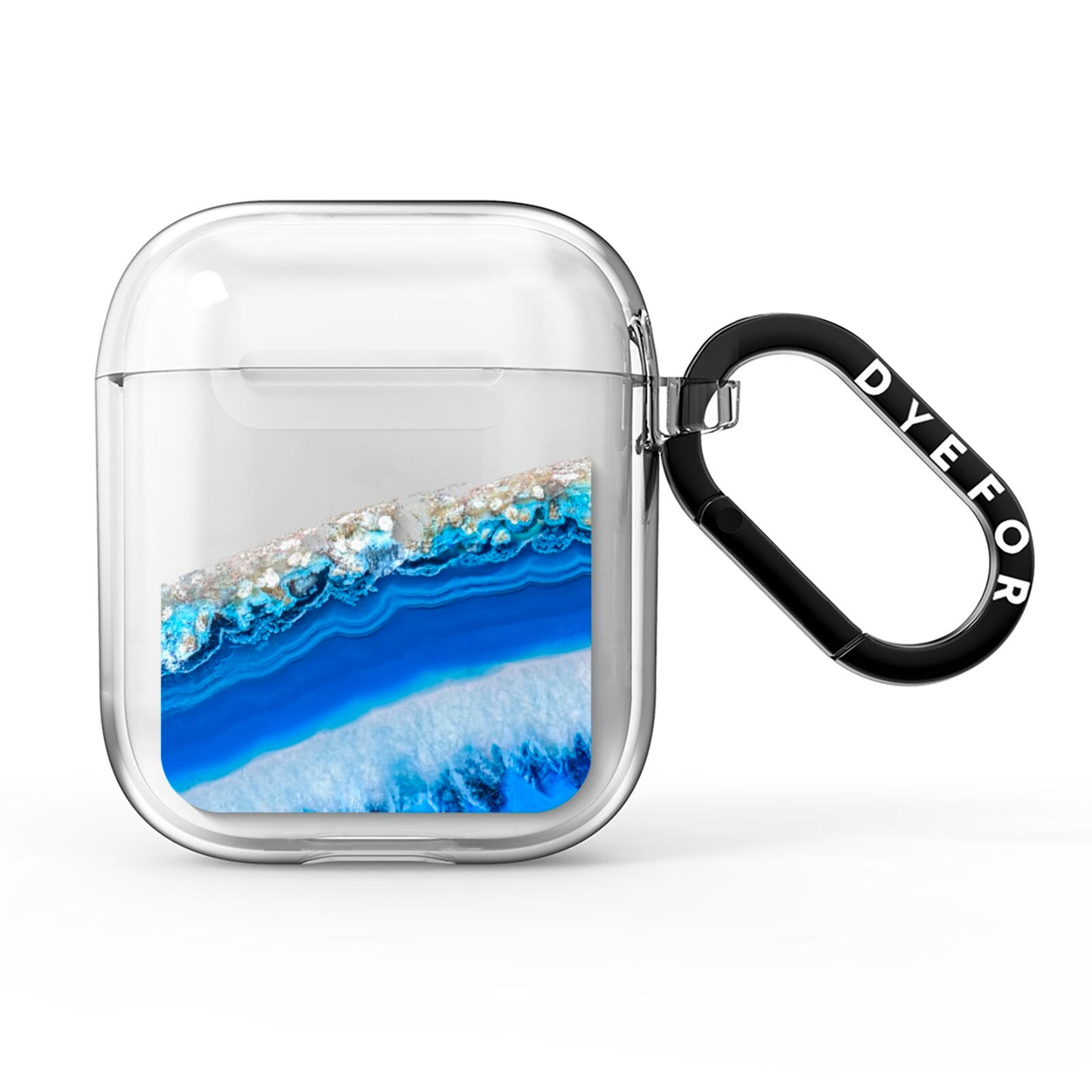 Agate Blue AirPods Clear Case