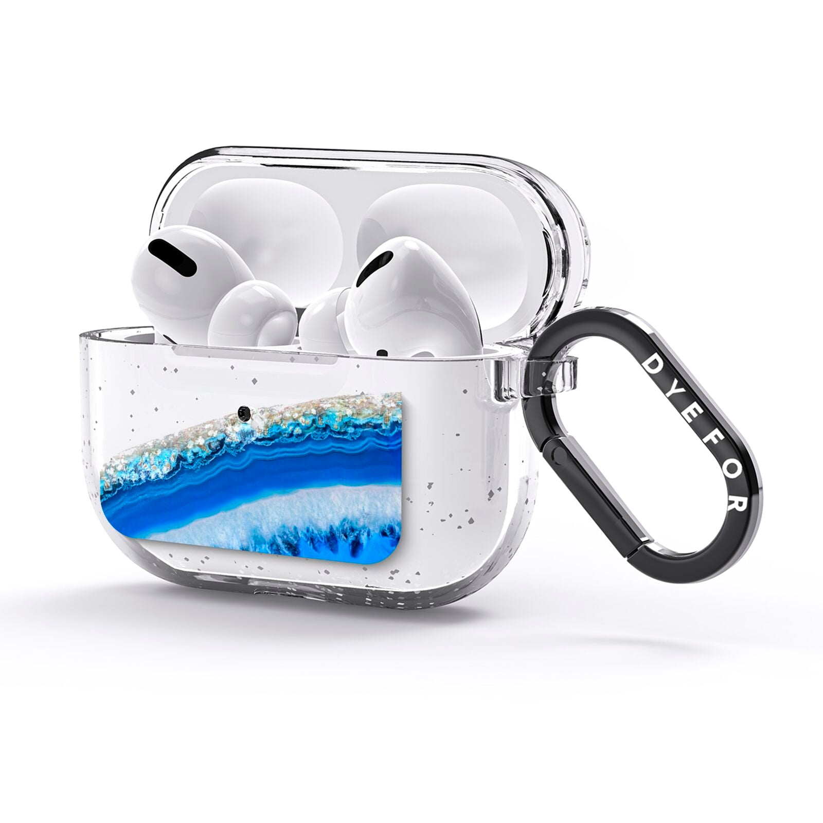 Agate Blue AirPods Glitter Case 3rd Gen Side Image