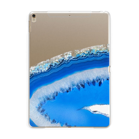 Agate Blue Apple iPad Gold Case