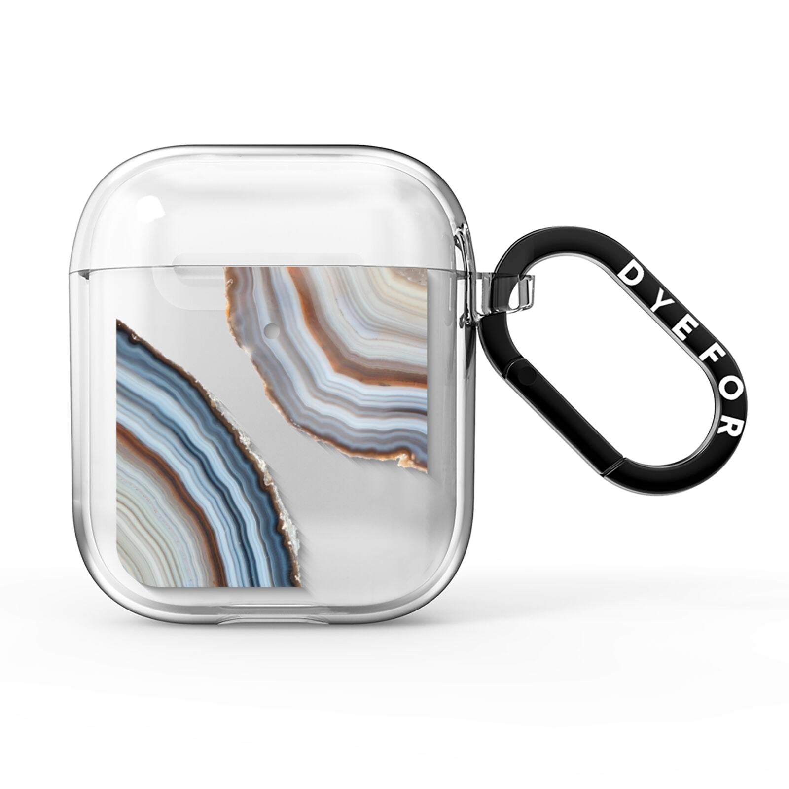 Agate Blue Grey AirPods Clear Case