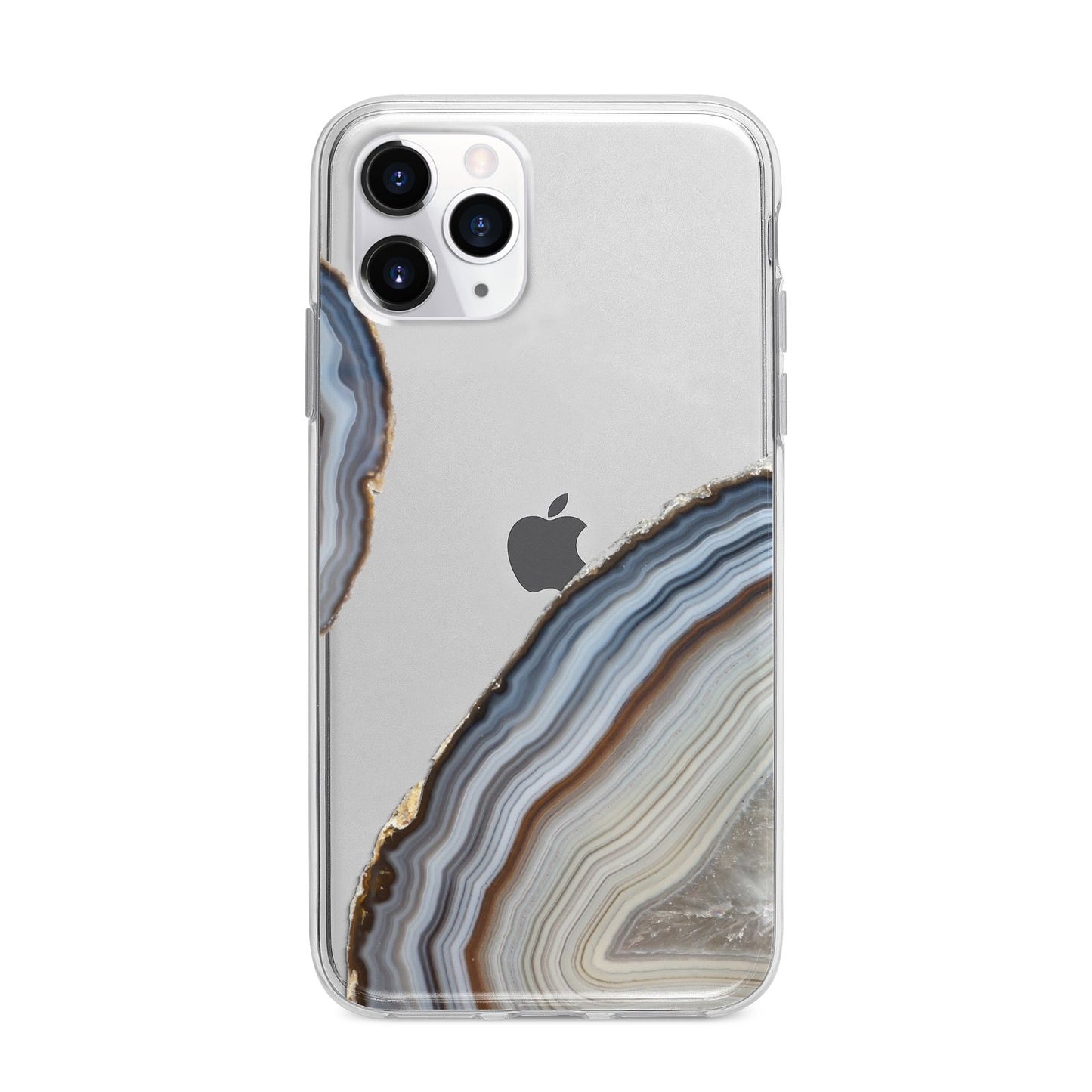 Agate Blue Grey Apple iPhone 11 Pro Max in Silver with Bumper Case