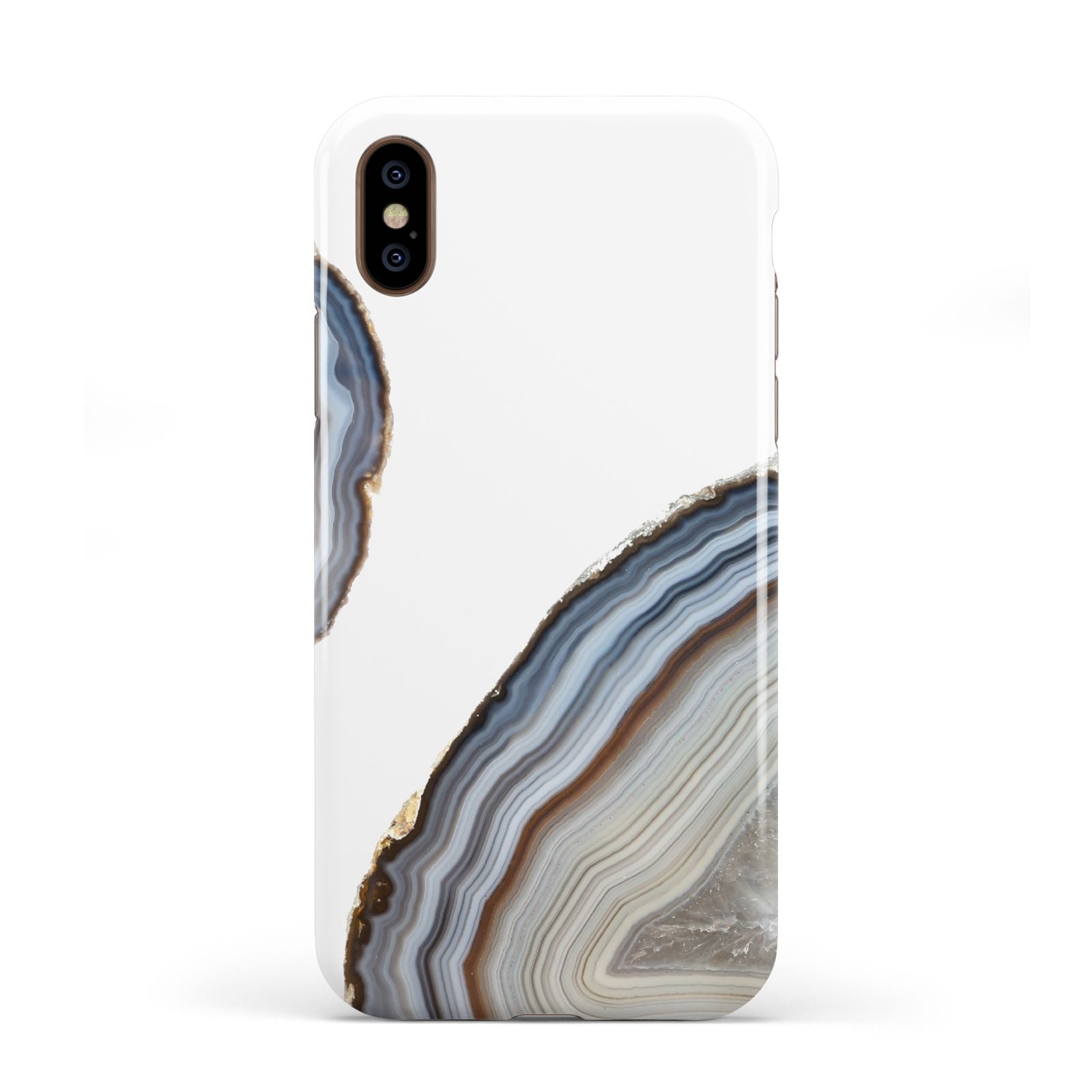 Agate Blue Grey Apple iPhone XS 3D Tough