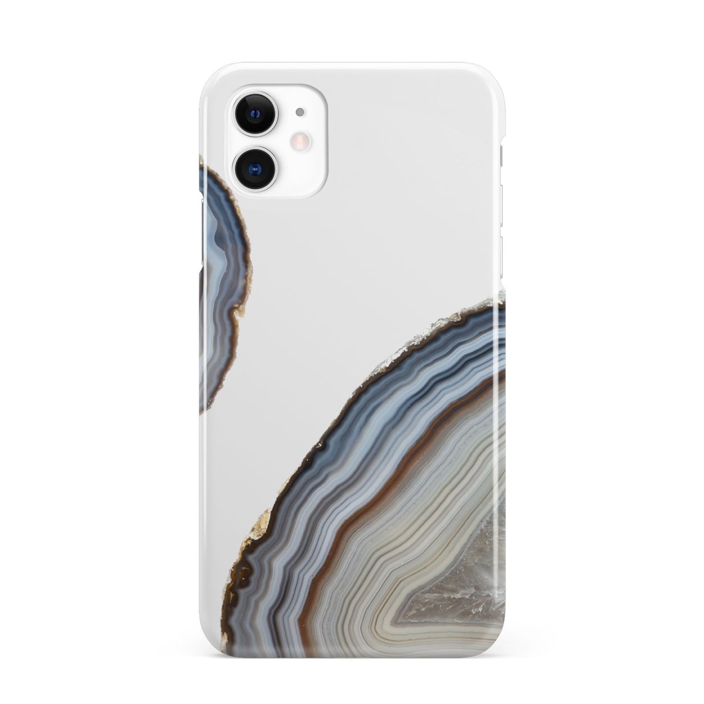 Agate Blue Grey iPhone 11 3D Snap Case