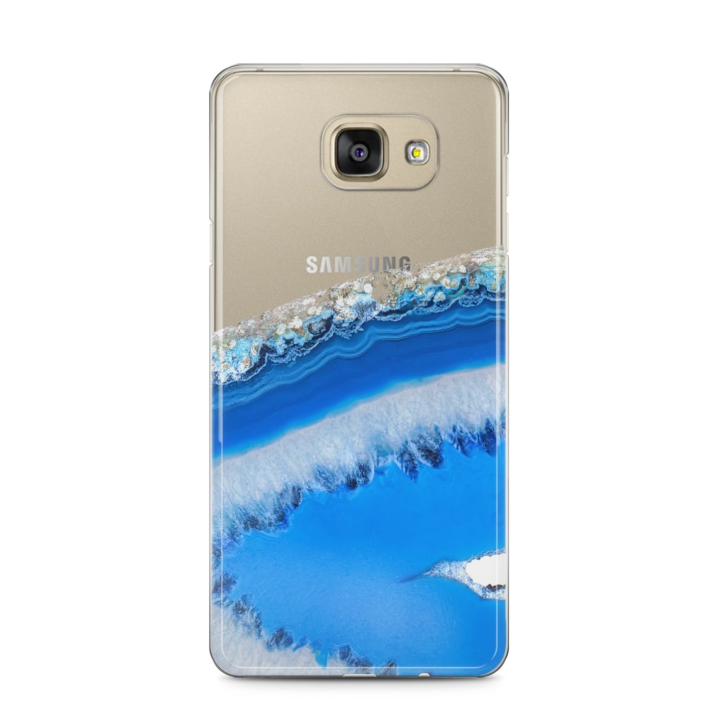 Agate Blue Samsung Galaxy A5 2016 Case on gold phone