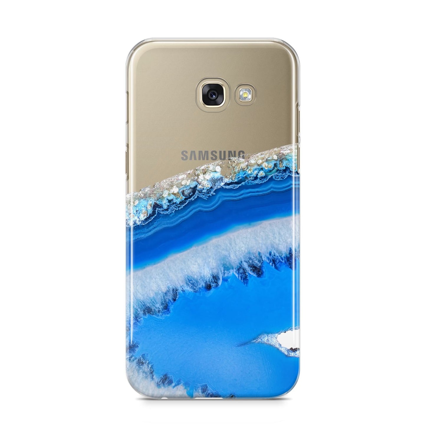 Agate Blue Samsung Galaxy A5 2017 Case on gold phone