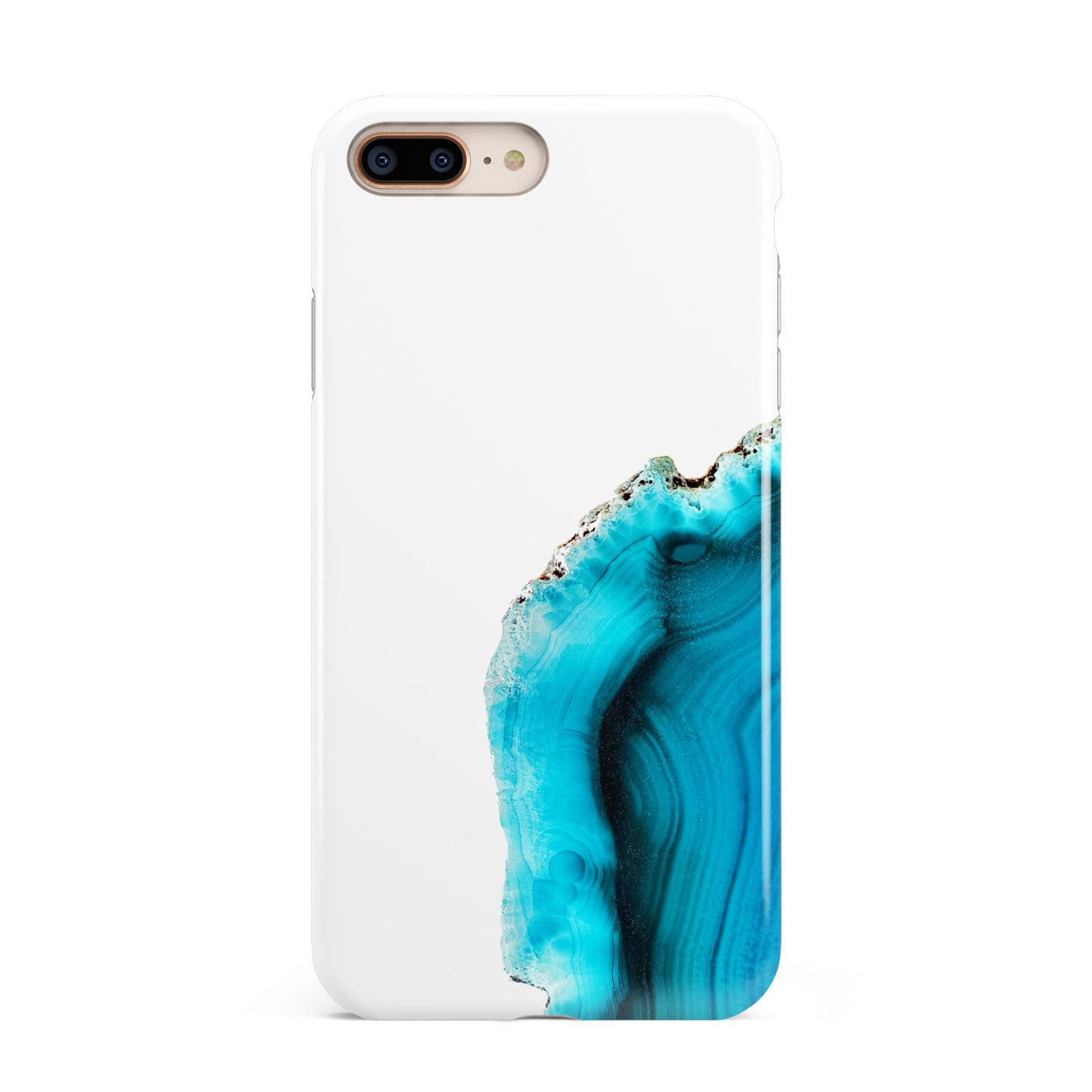 Agate Blue Turquoise Apple iPhone 7 8 Plus 3D Tough Case