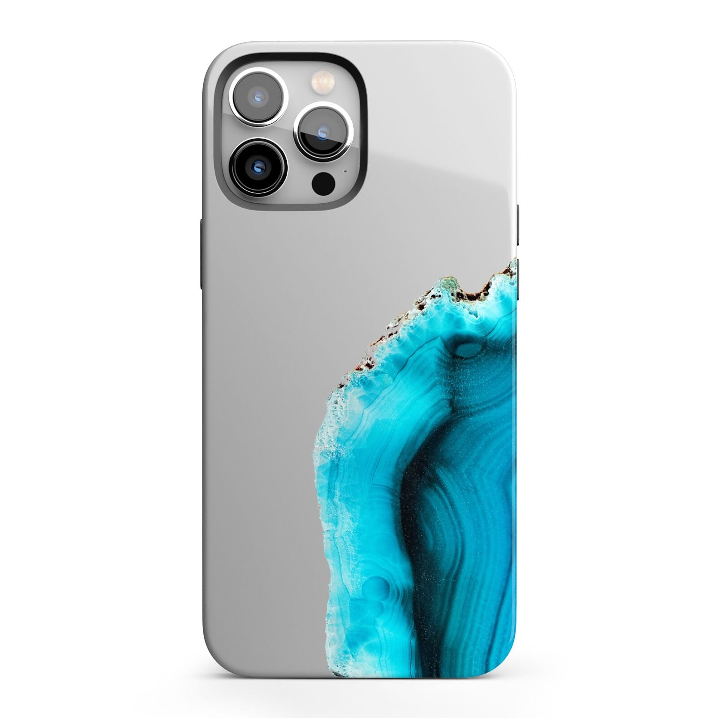 Agate Blue Turquoise iPhone 13 Pro Max Full Wrap 3D Tough Case