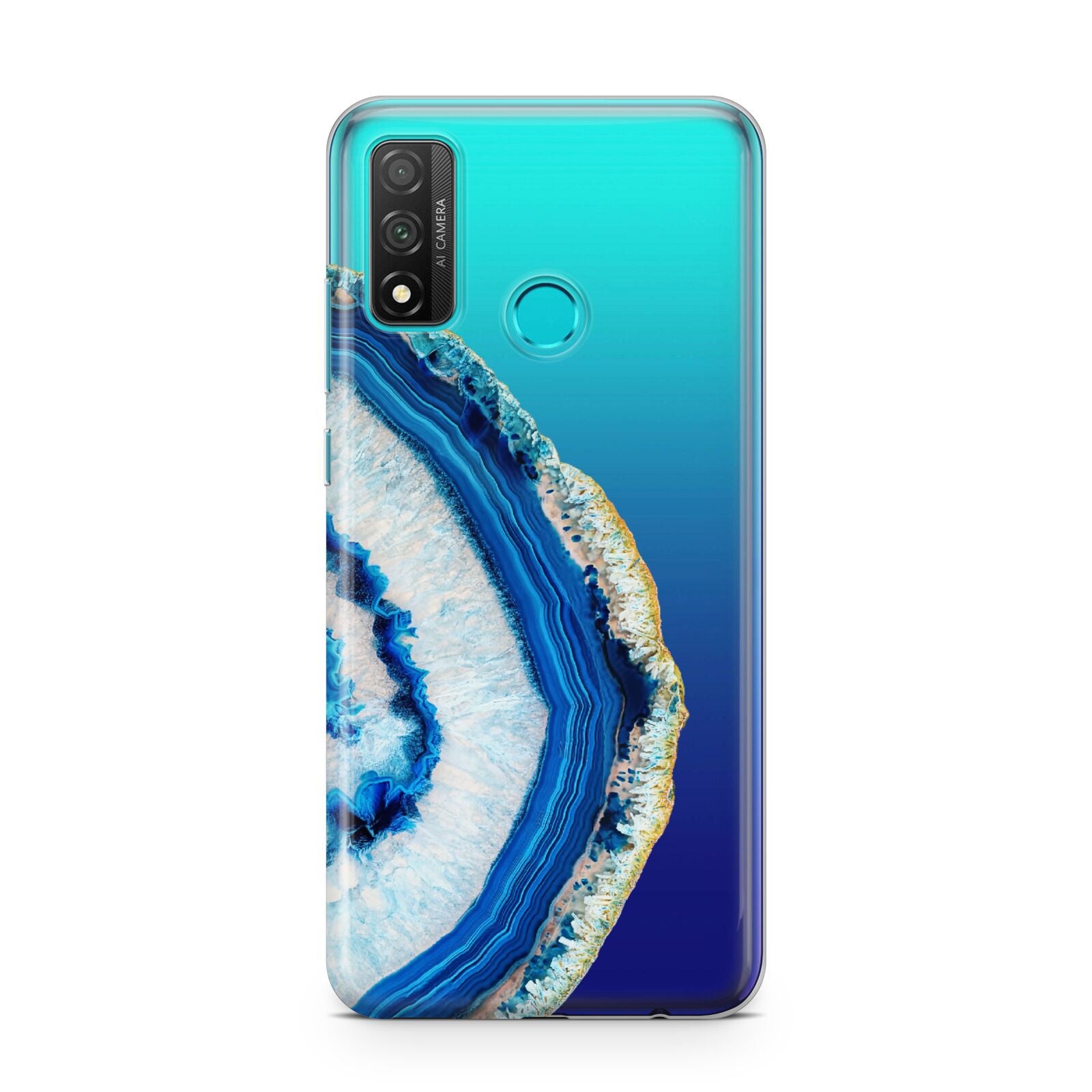 Agate Dark Blue and Turquoise Huawei P Smart 2020