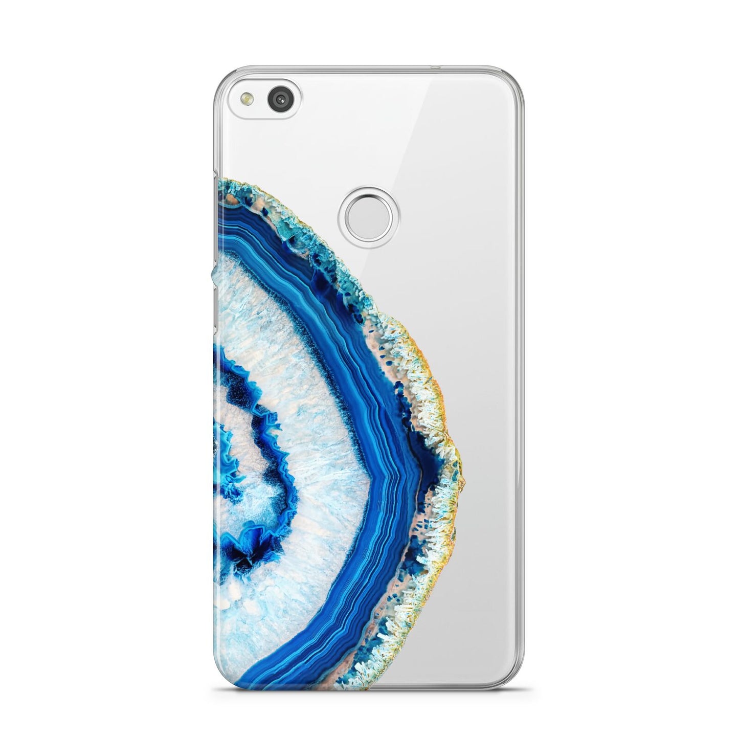 Agate Dark Blue and Turquoise Huawei P8 Lite Case