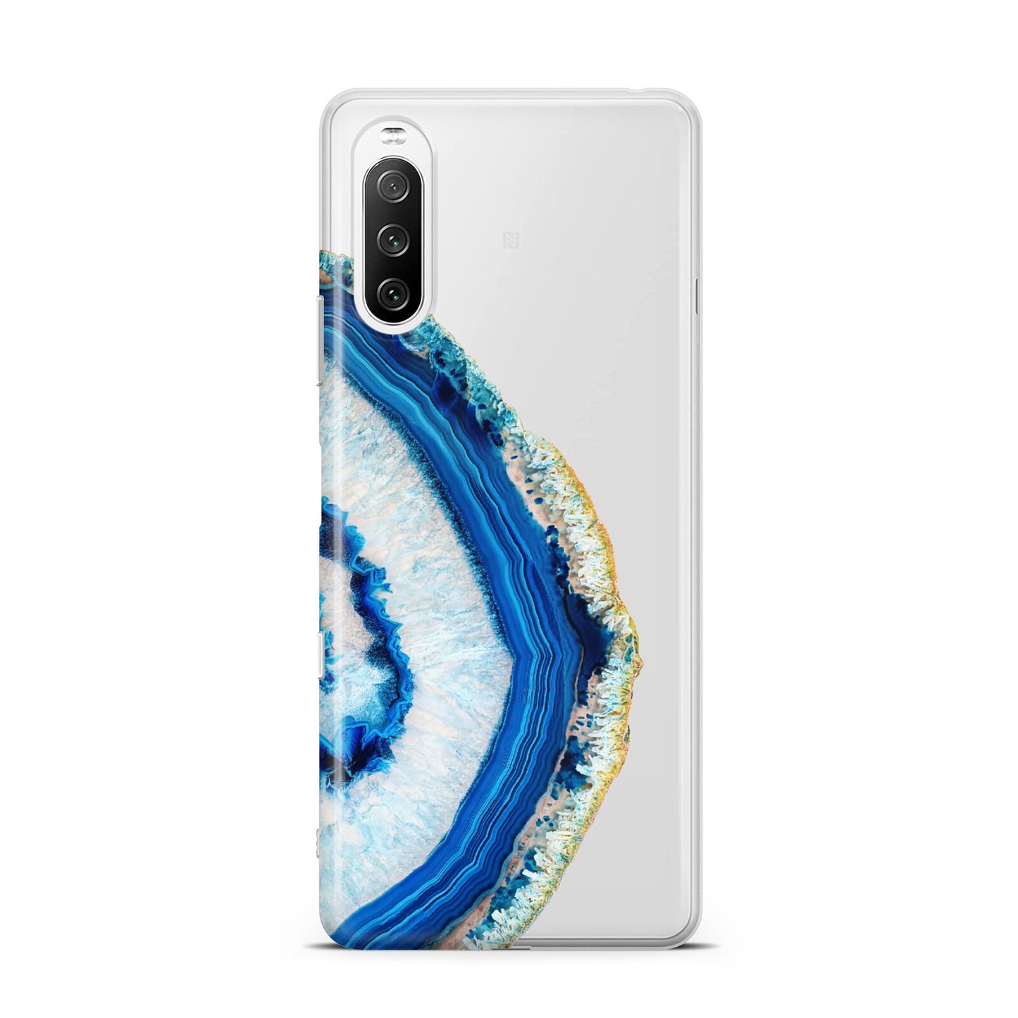 Agate Dark Blue and Turquoise Sony Xperia 10 III Case