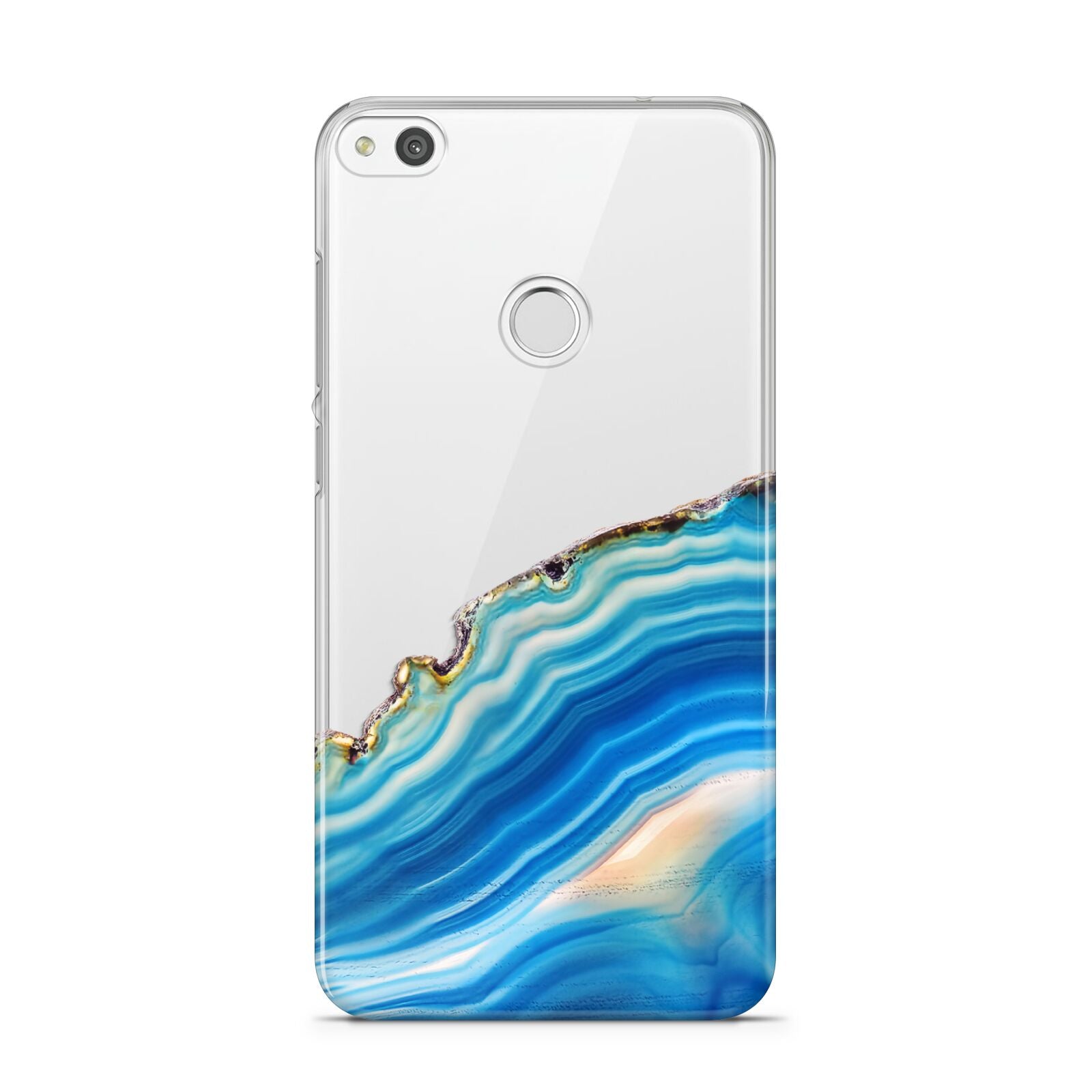 Agate Pale Blue and Bright Blue Huawei P8 Lite Case